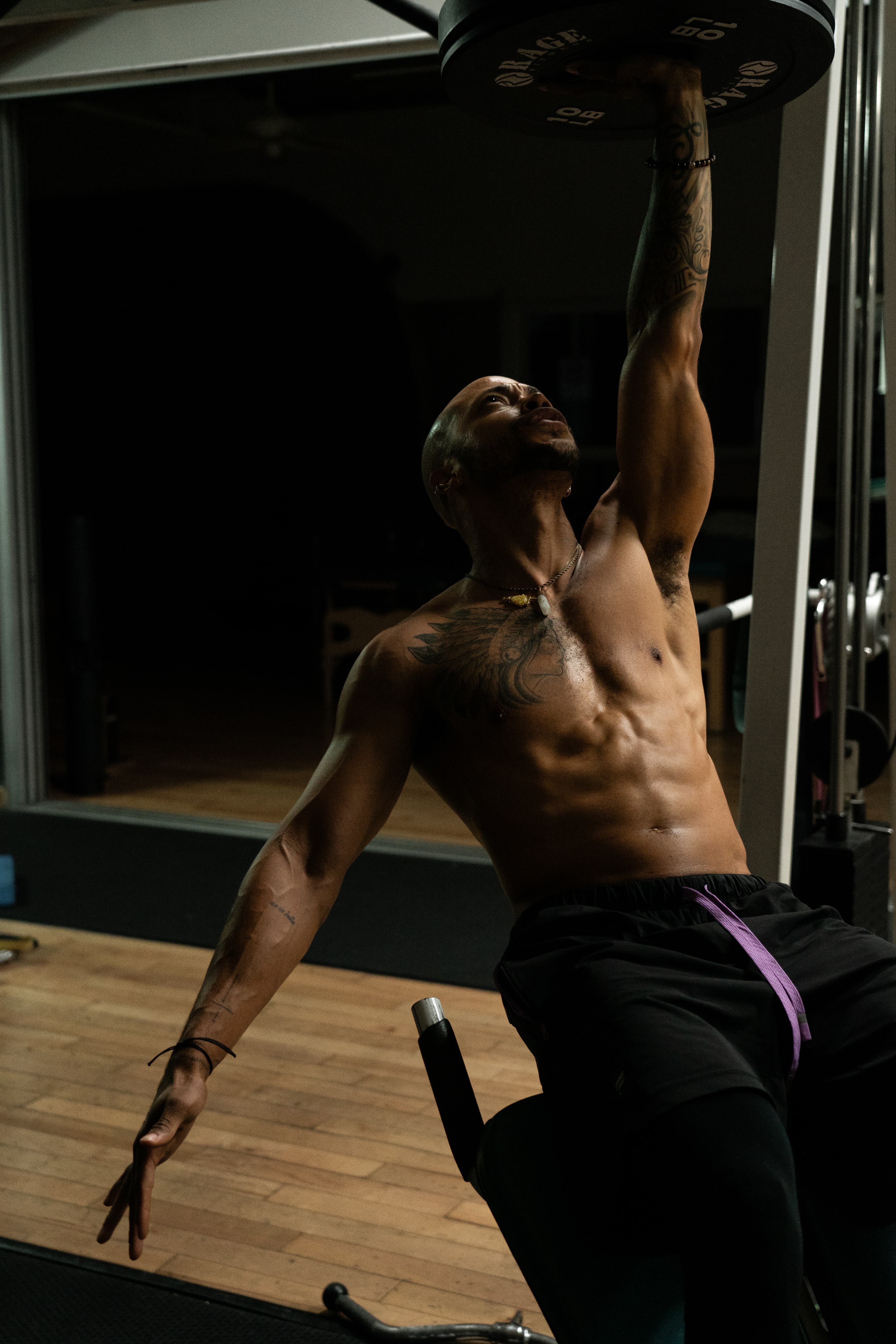 Greg performing a strength movement